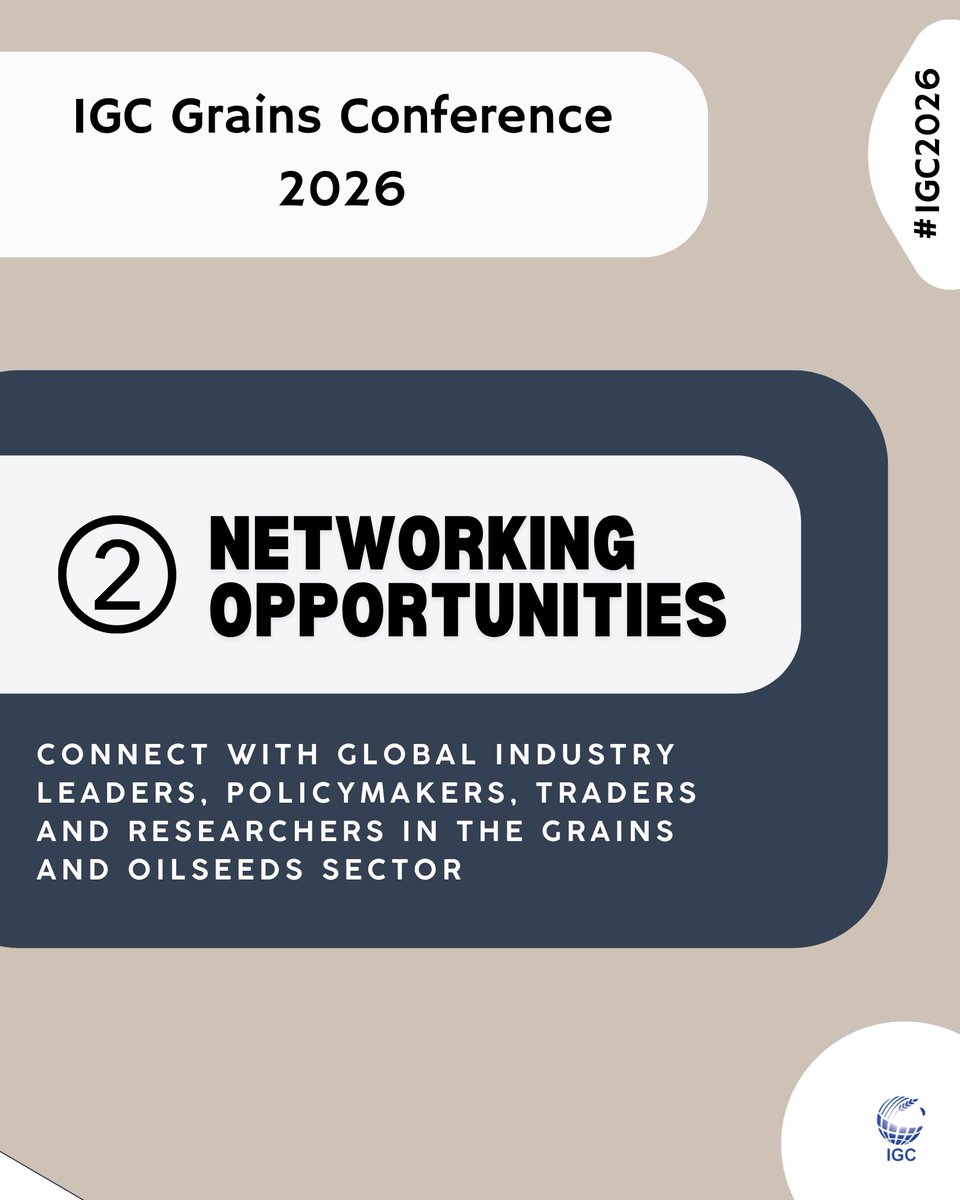 IGCgrains's tweet image. #policy #traders #industry #GlobalBusiness #research