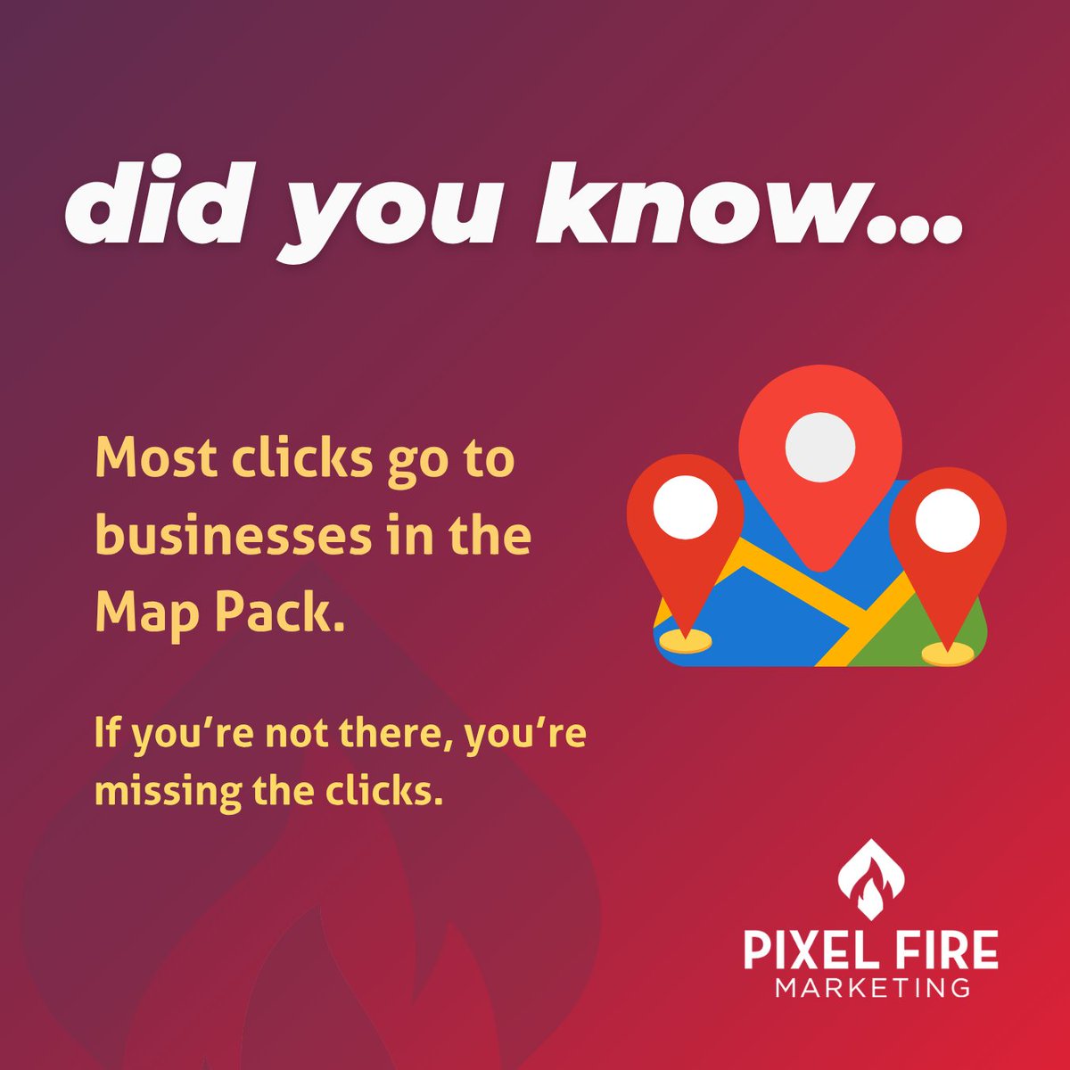 Most clicks happen in the Map Pack.

If you’re not there, you’re missing them.

But the goal isn’t one spot…

It’s owning more of Google. 📍