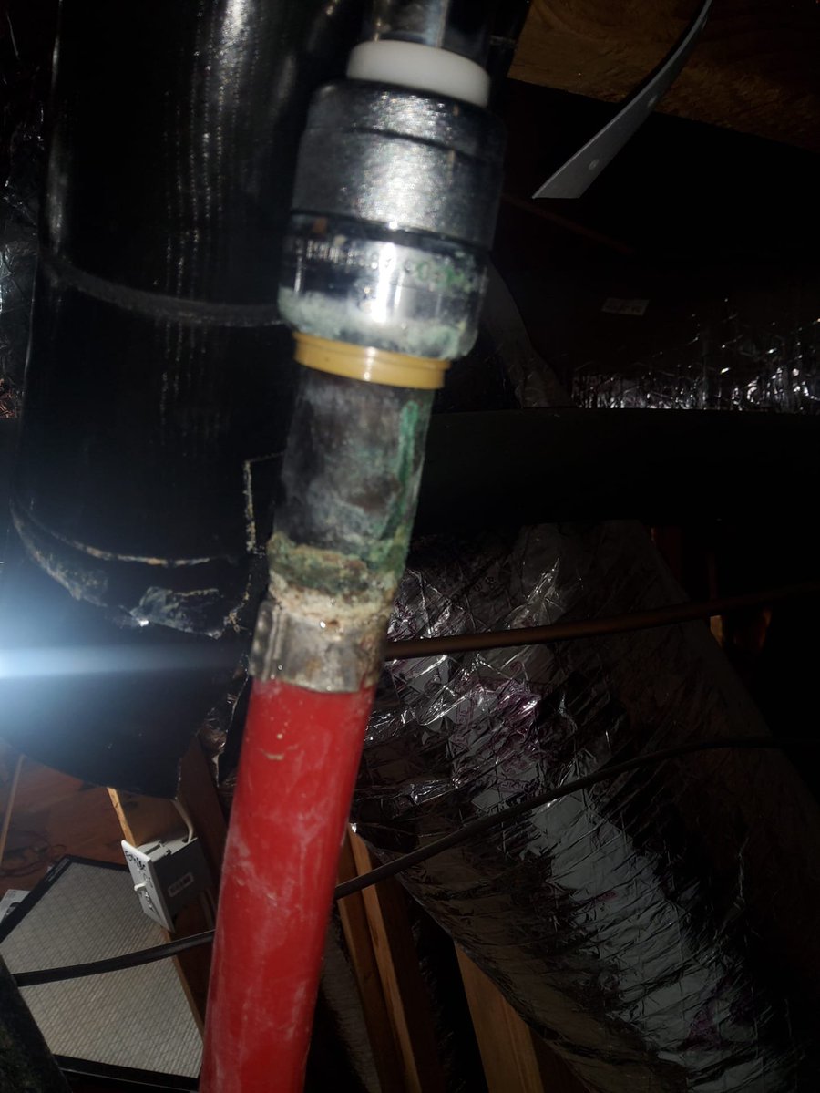 Aubrey_Plumbing's tweet image. Leak repair in Plano, TX 🔧💧 Found issue at water heater supply line, replaced and reinforced piping. No leaks after testing. #AubreyPlumbing #DFWPlumber #PlanoTX