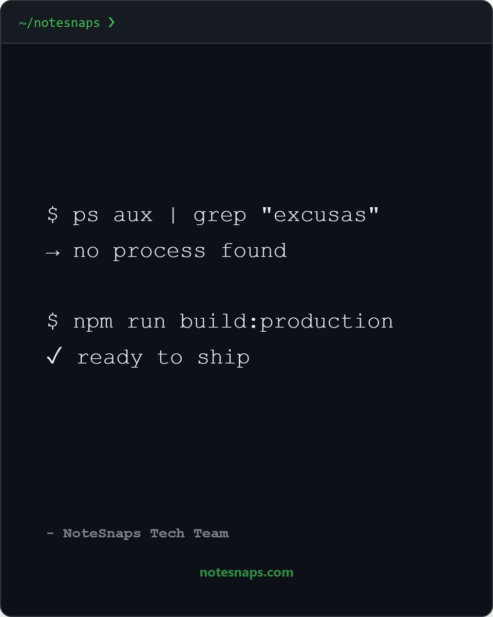 NoteSnaps's tweet photo. Las excusas no aparecen en el proceso. Acaba de salir NoteSnaps — convierte tus ideas en snaps para compartir 🚀 https://t.co/Nqm6ucLdlT

#buildinpublic #indiehackers #indiedev #devES #MakerES https://t.co/M3td4lqHip