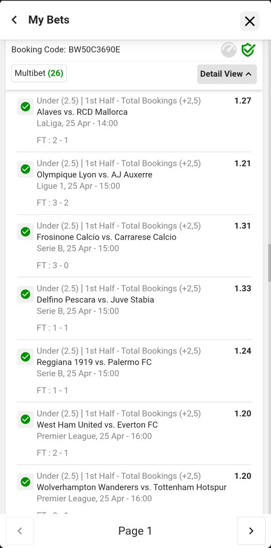 winningdream23's tweet image. 💥 BIG WIN! 282 ODDS 💥 boom well the feeling right now Congratulations to 616 punters who followed this 1st half bookings under 2.5 ticket.  We delivered 282 odds making it one of the biggest winners of the Weekend. 

The market usually opens around Friday