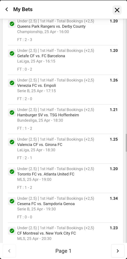 winningdream23's tweet image. 💥 BIG WIN! 282 ODDS 💥 boom well the feeling right now Congratulations to 616 punters who followed this 1st half bookings under 2.5 ticket.  We delivered 282 odds making it one of the biggest winners of the Weekend. 

The market usually opens around Friday