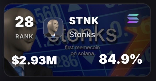 STONKS_SOL's tweet photo. $STNK has now surpassed #SPX6900 with the most ‘Diamond Handed’ holders 

💎 🙌 

source: @HolderScan