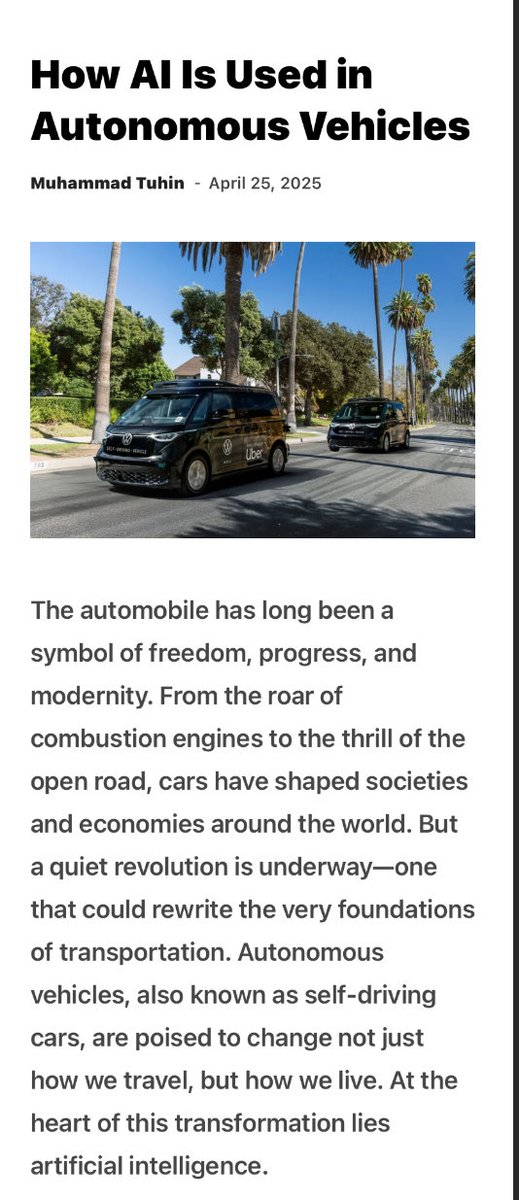 mcne73001's tweet image. Autonomous Vehicles #IoT 

sciencenewstoday.org/how-ai-is-used…