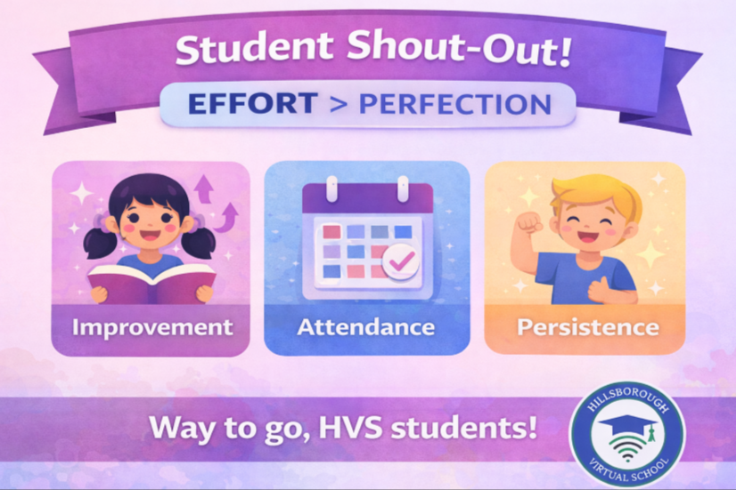HillsVirtual's tweet photo. Student Shout-Out
At Hillsborough Virtual School, we celebrate effort over perfection.
Shout-out to our students showing improvement, strong attendance, and persistence. These habits build confidence and success.

We’re so proud of you! 💙 https://t.co/pdTFLs2eCz