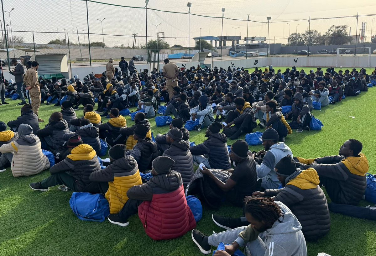 rgowans's tweet image. #Libya 23.04.26 - DCIM repatriated from East Tripoli Immigration Detention Center 174 #migrants of Somali nationality via Mitiga International Airport in Tripoli. #migrantcrisis #DontTakeToTheSea #seenotrettung #Frontex