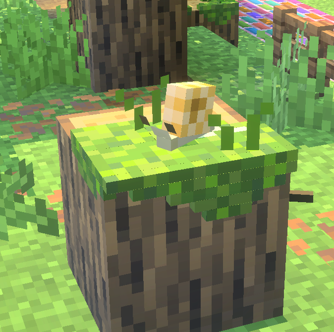 pleinair1212's tweet image. 毎日新ブロック追加296日目【苔とかたつむり】
 #Minecraft #Blockbench