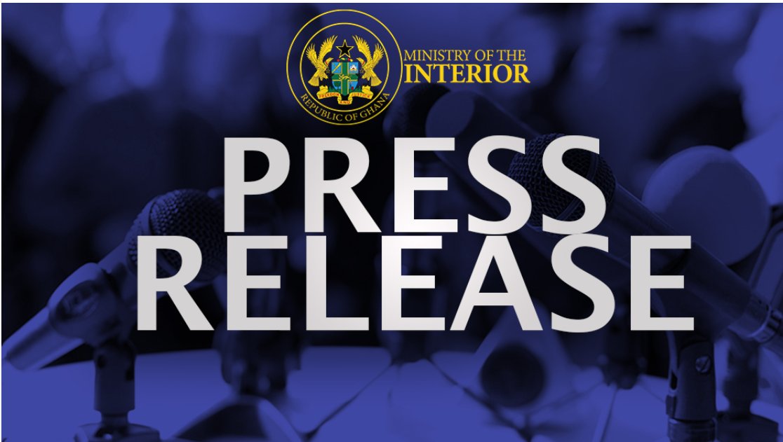 Ministry of the Interior, Ghana tweet media