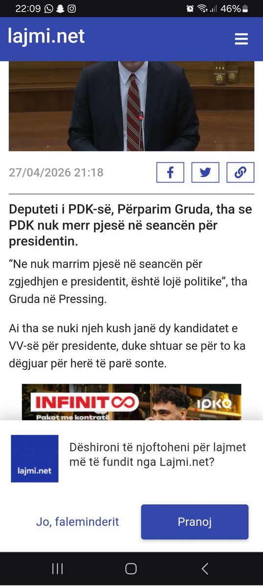 Ky qe eshte profesor i te Drejtes Kushtetuese ne Fakultetin Juridik ne Mitrovice nuk e njeh Feride Rushitin qe ka kontribu ne njohjen ligjore te mbijetuarve te dhunes seksuale si viktima civile 
🤦‍♀️