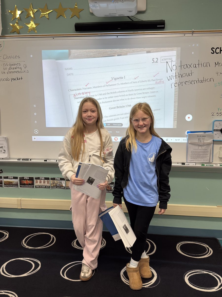 MsDGuzman's tweet photo. Students had fun acting out key events leading up to the American Revolution! https://t.co/bQS42r7oDk