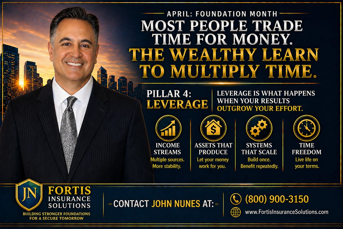 JohnLNunesIV's tweet image. 𝐈𝐟 𝐲𝐨𝐮 𝐨𝐧𝐥𝐲 𝐠𝐞𝐭 𝐩𝐚𝐢𝐝 𝐰𝐡𝐞𝐧 𝐲𝐨𝐮 𝐰𝐨𝐫𝐤, 𝐲𝐨𝐮’𝐫𝐞 𝐨𝐧 𝐚 𝐜𝐥𝐨𝐜𝐤.
#Leverage #WealthBuilding #TimeFreedom #FortisLegacyDiamond