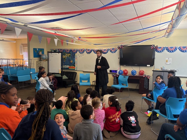 MTASaints's tweet image. They were able to visit our school to address themes and topics befitting of the occasion. Students from third and grade also had the opportunity to visit. We want to send a special thank you to the Jefferson Educational Society for this opportunity! #MTA #History