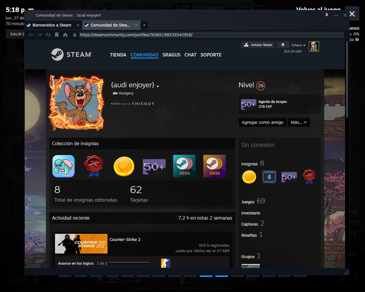 AgusBallerino's tweet image. Voy a empezar a subir las capturas de los chiters de Cs2 @CounterStrike esto se tiene que solucionar de alguna manera.
#cs2 #cs