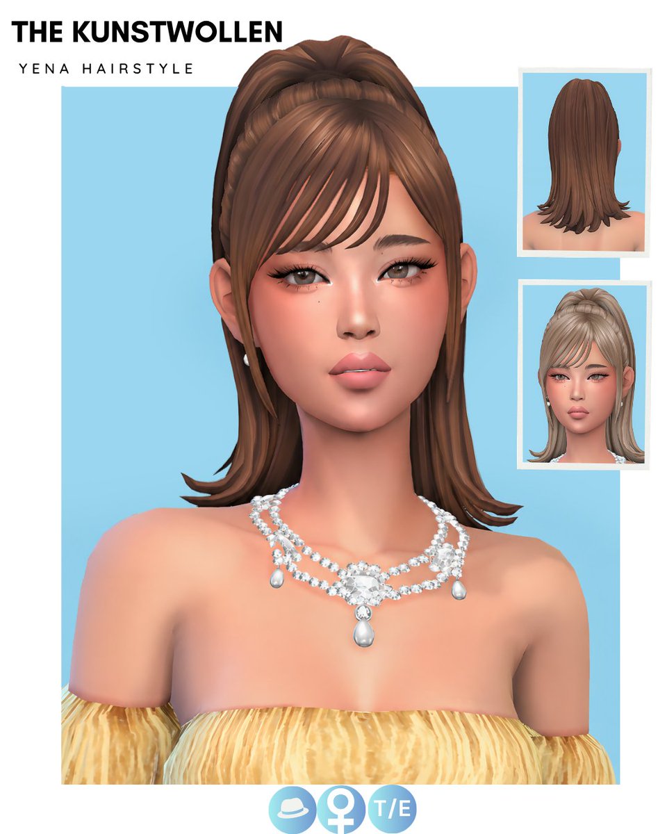 The_Kunstwollen's tweet photo. Catch catch!

Yena hairstyle is out now on my Patreon💗

This one is inspired by  @YENA_OFFICIAL 

#sims4cc #sims4hair #maxismatch #sims4kpop #yena https://t.co/v8XBnXgS66