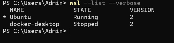 ORalpael's tweet photo. It will require you to provide a username and password after installing successfully

Type this command to confirm that Ubuntu has been installed successfully 

wsl --list --verbose https://t.co/gcRgPezkZz