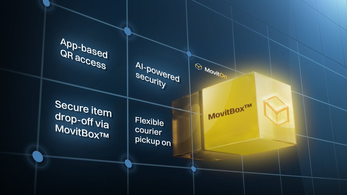 SEER_FS23's tweet image. Shipping should be simple not stressful.
With MovitBox™, the process flows seamlessly  request in-app, verify securely, and hand off when ready.
Backed by automation and smart systems, it’s a cleaner, safer way to move packages in a connected world.
@MovitOn_P2P
#Logistics #Web3