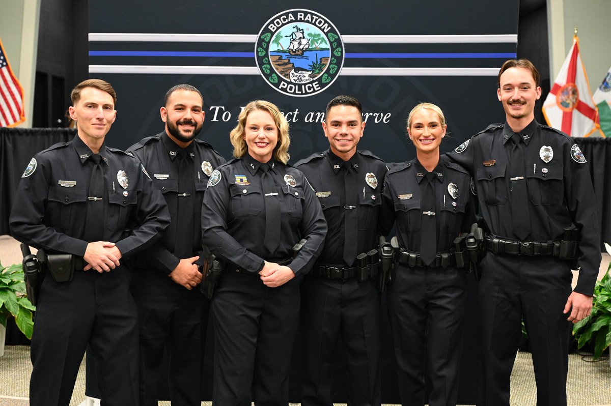 On Friday, we proudly welcomed five officers into the Boca Raton Police ...