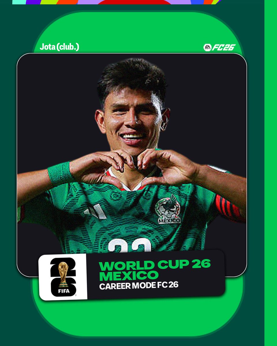 clubmodocarrera's tweet photo. 🏆🗺️ La Guía de la Copa del Mundo 2026 en Modo Carrera FC 26 

🇲🇽 MÉXICO https://t.co/yVmItzDlCs