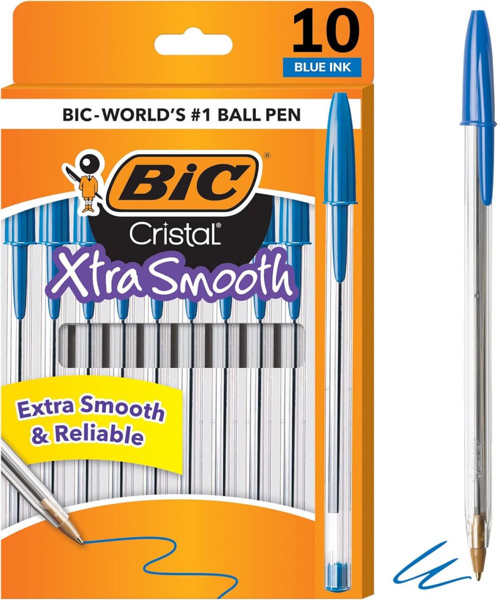 brittneys_deals's tweet image. #ad BIC Cristal Xtra Smooth Ballpoint Pen, Medium Point (1.0mm), Blue, 10-Count

Now $1.xx

joylink.io/premium-10coun…

Free Month of Amazon Prime
joylink.io/GCsA6rk