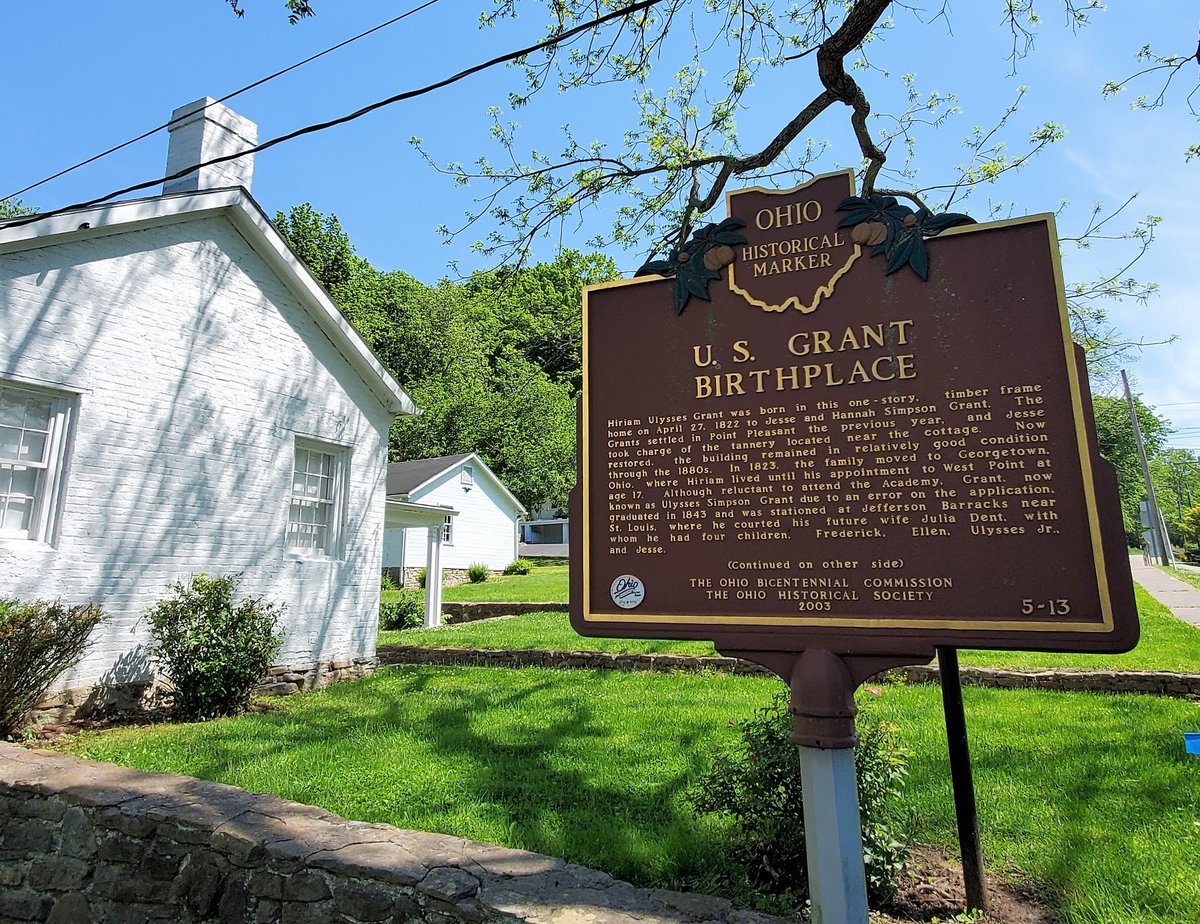 hve1's tweet image. President Grant was born on April 27, 1882, in Moscow, Ohio. See the link for Grant sites visited. #History #PresidentGrant #Ohio #OnThisDay #OTD   …itesvisited-presidential.blogspot.com/2021/03/ulysse…