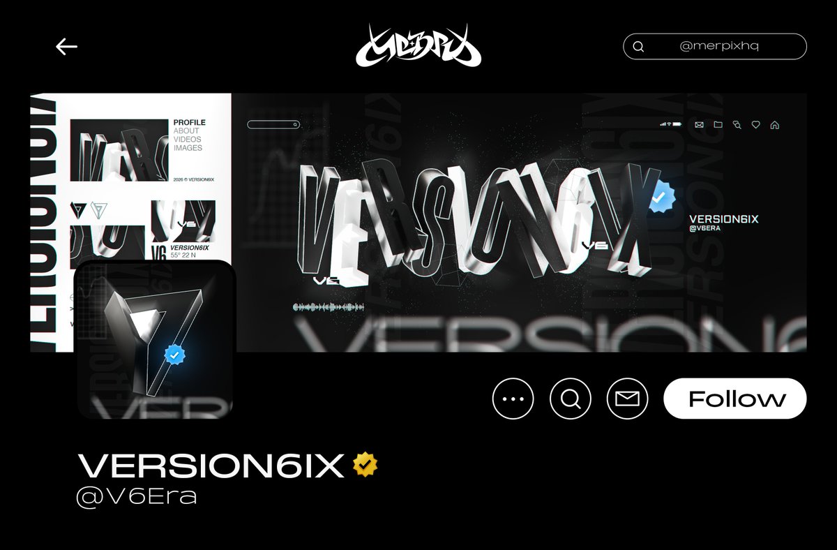 merpixhq's tweet photo. VERSION6IX — X Profile Revamp
↳ @v6Era https://t.co/qeiWexYY4A