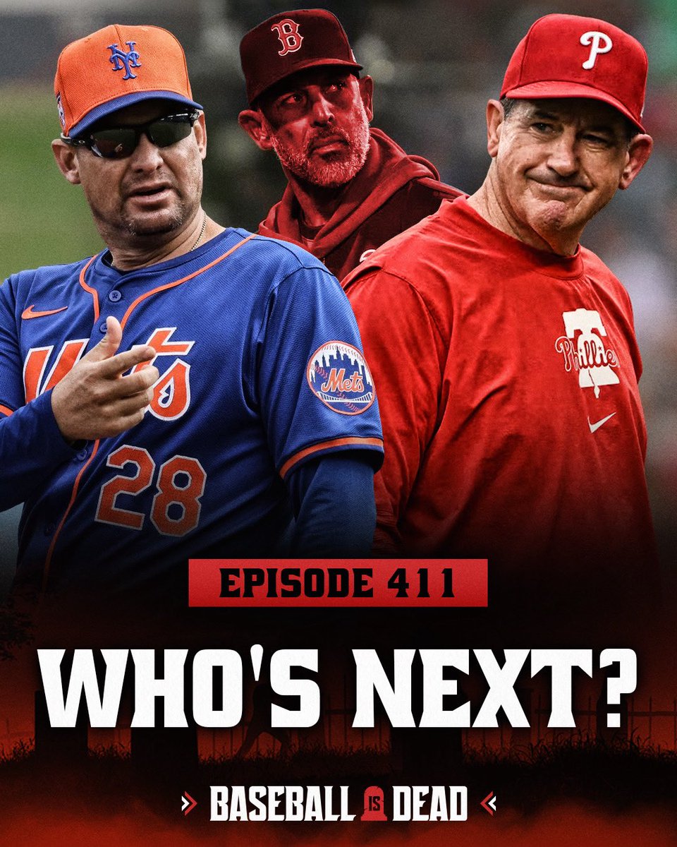 Episode 411: Who’s Next?

-Dallas Reacts to Cora Firing
-Manager Hot Seat Odds
-Next Cora Landing Spot
-What's Wrong With the Phillies?
-Jared &amp; Cora's Origin Story

Watch/Listen: beacons.ai/baseballisdead…