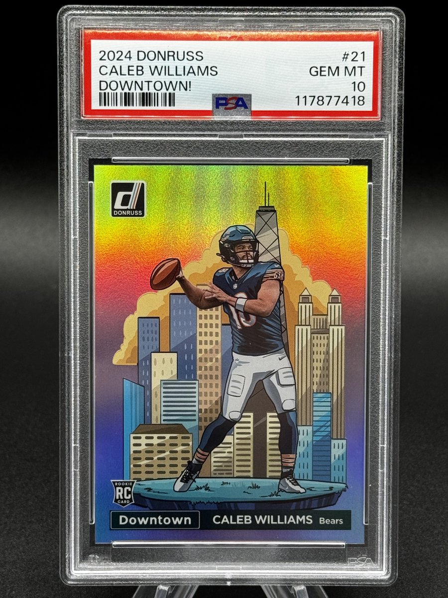 I don’t think I have really ever posted a DT for sale…

Caleb Williams Downtown PSA 10 - $2,000 shipped securely in the nicest 7x5x1 box you have ever seen in your life