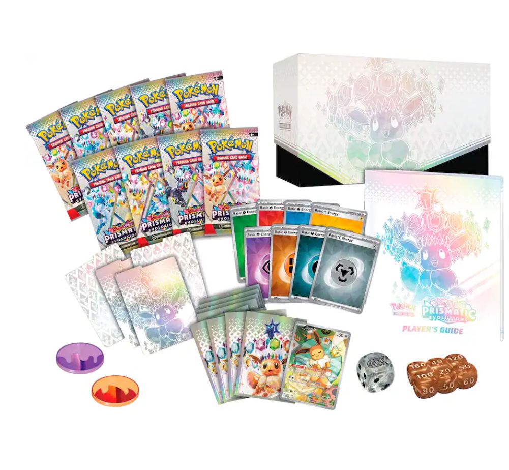 videogamedeals's tweet image. Pokémon - Trading Card Game: Scarlet &amp;amp; Violet - Prismatic Evolutions Elite Trainer Box Invite to Buy via Best Buy. #ad  ow.ly/GOol50YMKlM