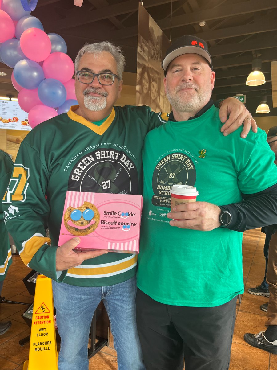 kidneymarch's tweet photo. It's Tim Hortons Smile Cookie week. Cookies sold at Tim Horton's restaurants in Lethbridge, helps aid Green Shirt Day's and the Logan Boulet Endowment Fund's initiatives. https://t.co/29b203DxDK