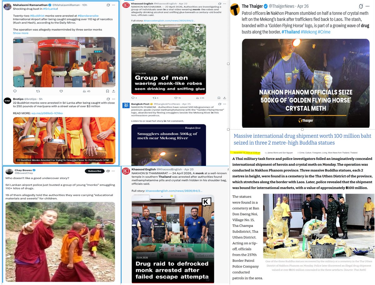 DecaRainer's tweet image. Nothing Holy. 
thaiexaminer.com/thai-news-fore…
x.com/indiain24hr/st…
x.com/KhaosodEnglish…