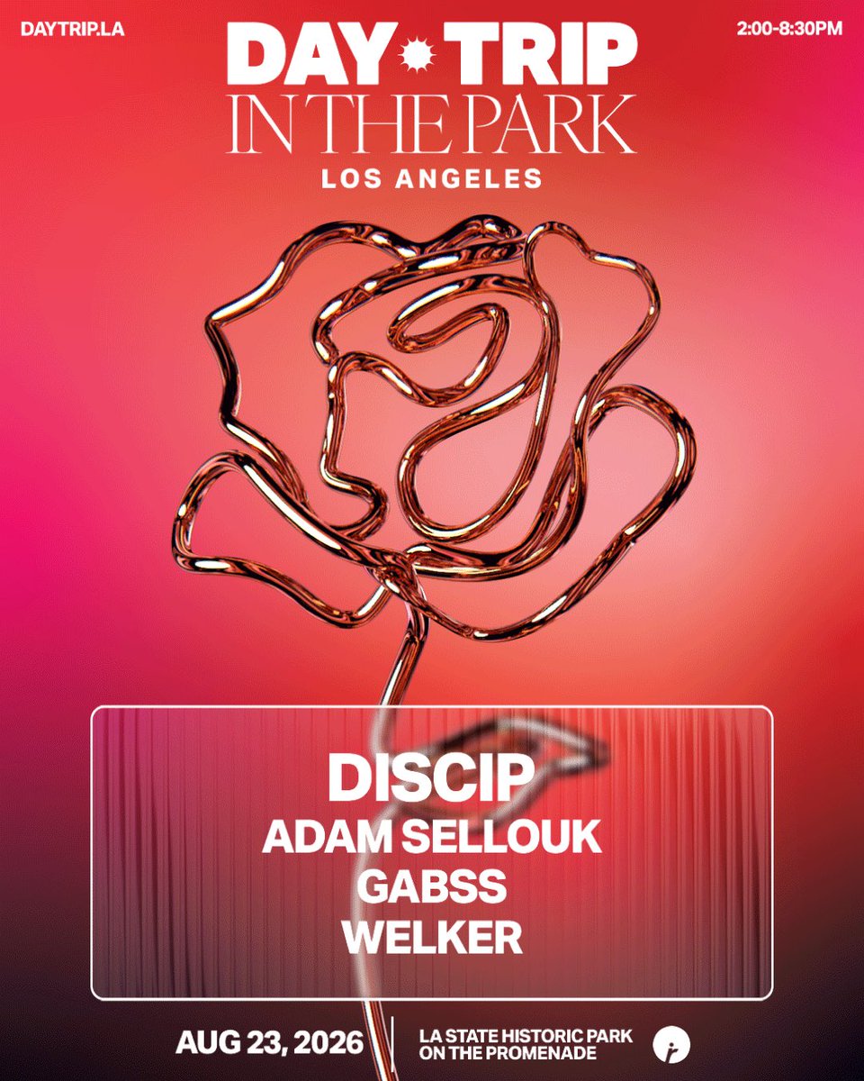 Discip_dj's tweet photo. LA has always been special to me. biggest headline so far alongside amazing artists. see you there 🖤 https://t.co/M2HExeirK1