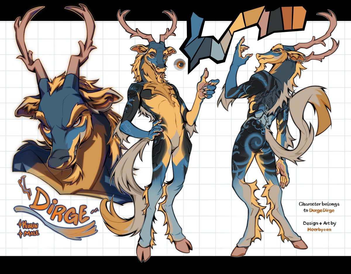 HerbYeen's tweet photo. Custom + Ref for the wonderful DurgeDirge!!! 💙💙💙 https://t.co/hf2hrNucc8