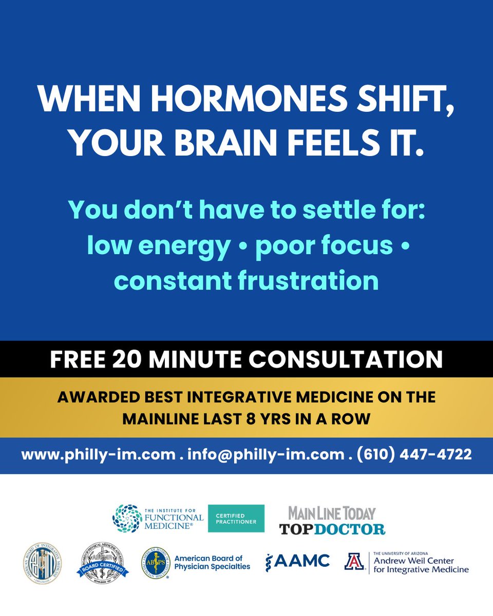 GeorgiaTetlowMD's tweet image. If you’ve been feeling uncharacteristically irritable, foggy, or like you’ve lost your "edge," it might not be a lack of willpower. It’s likely a neurochemical signal from your hormones.

#BrainHealth #DHEA #MensHealth #PhiladelphiaIntegrativeMedicine