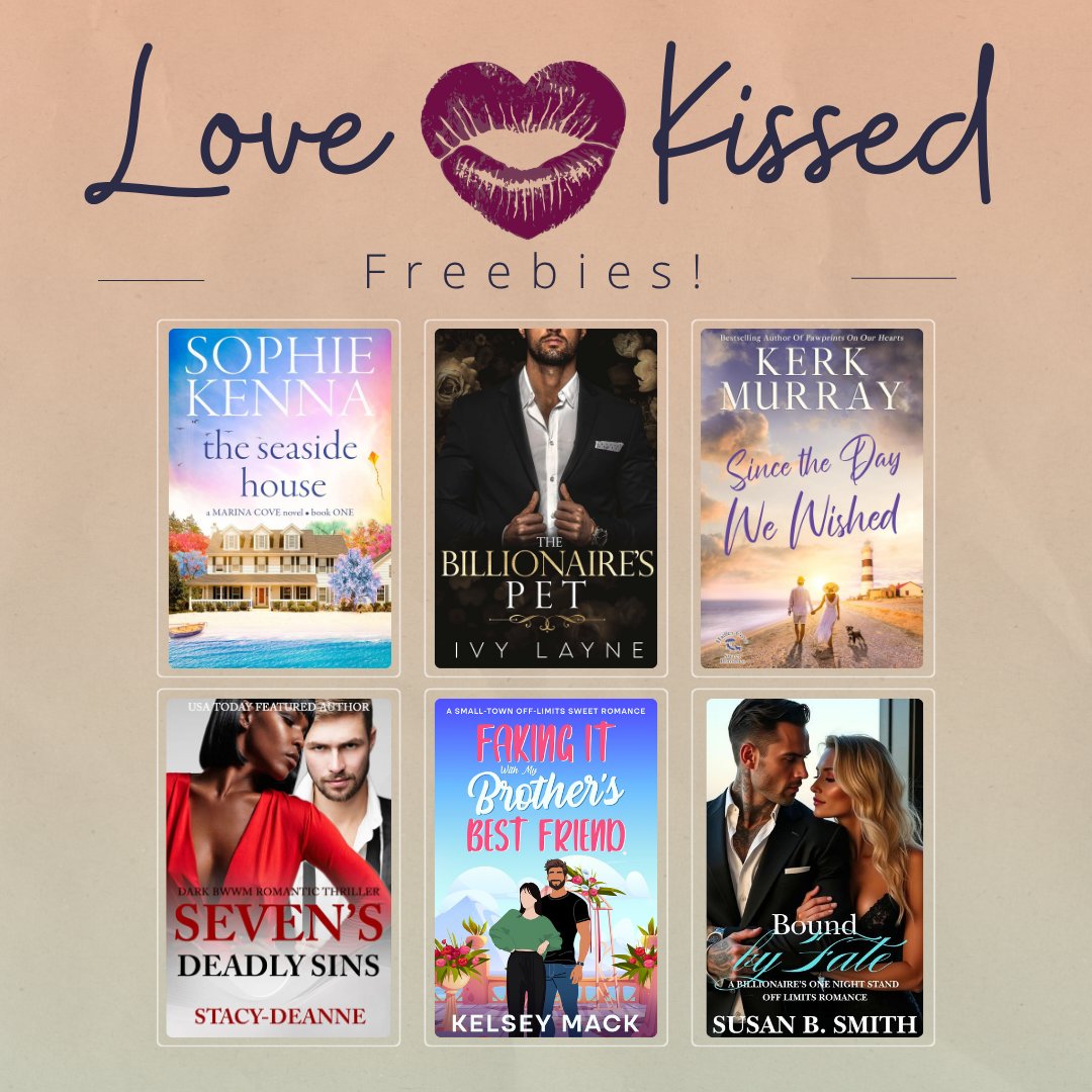 lovekissedbooks's tweet photo. Here are today’s great deals on indie romance books! Grab these Free Books, Book Bargains, and Kindle Unlimited Reads today! ---> links in bio! ❤️
.
.
#indieromance #readingromance #romancenovel #romancebookaddict #romancebooks https://t.co/I8M7JRHOur