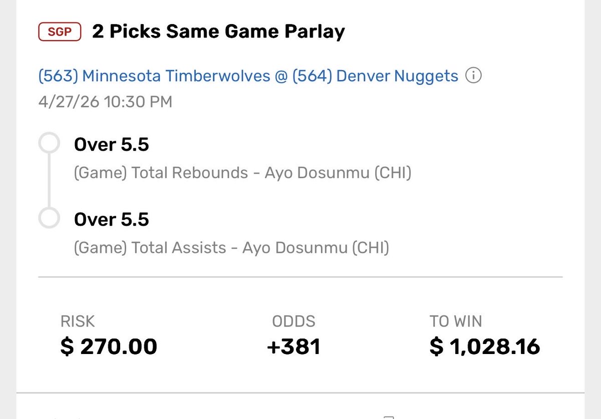 215J_Philly's tweet photo. Safe to say I got a lot of faith in Ayo today #nba #betting #Gambling𝕏 #gamblingtwitter https://t.co/nWGYQBCPtw