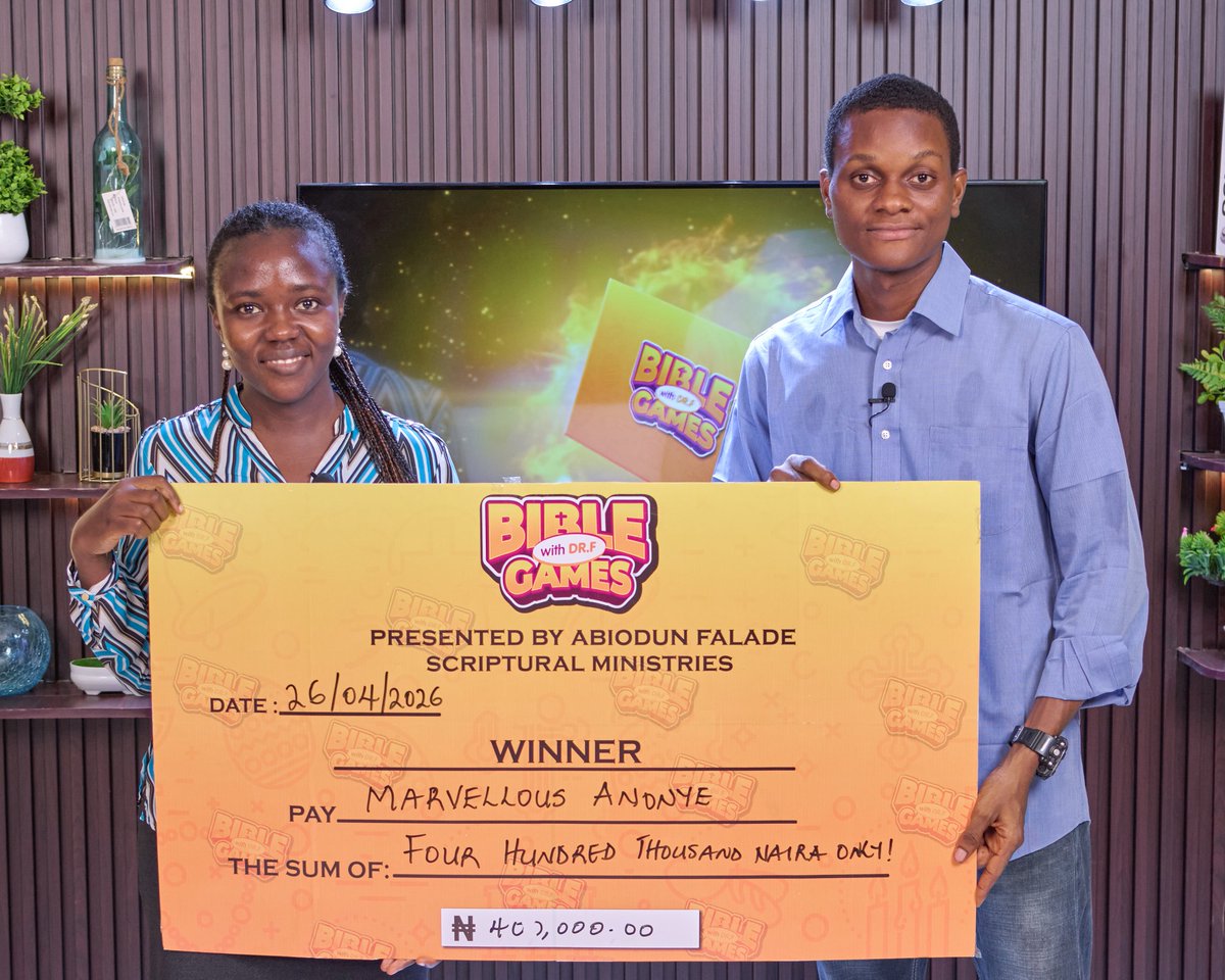 bgwithdrf's tweet image. Congratulations Mr. Marvellous Anonye, the contestant for the 6th week on Bible Games With Dr.F.

He couldn't go all the way but we thank God he won 400k out of the 1 million prize money.

Congratulations Mr.Marvellous.

#biblegameswithdrf 
#winner
#congratulations