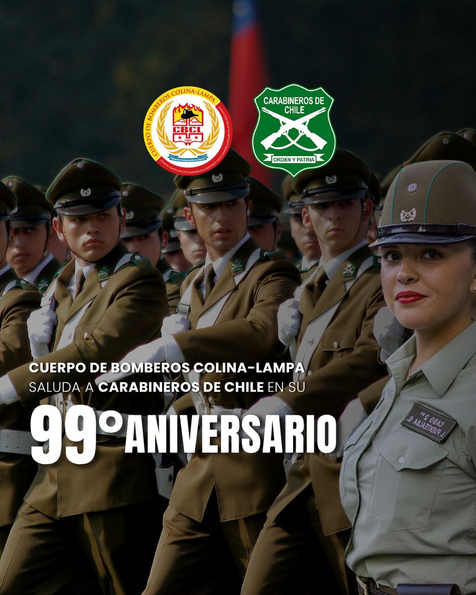 99°Aniversario de <a href="/Carabdechile/">Carabineros de Chile</a> 
Reconocemos y valoramos con profundo respeto la incansable labor que realizan los hombres y mujeres de Carabineros de Chile. Su presencia constante y su compromiso con la seguridad de nuestra comunidad

Más Información 👇🏽
instagram.com/p/DXo-RT9Douu/