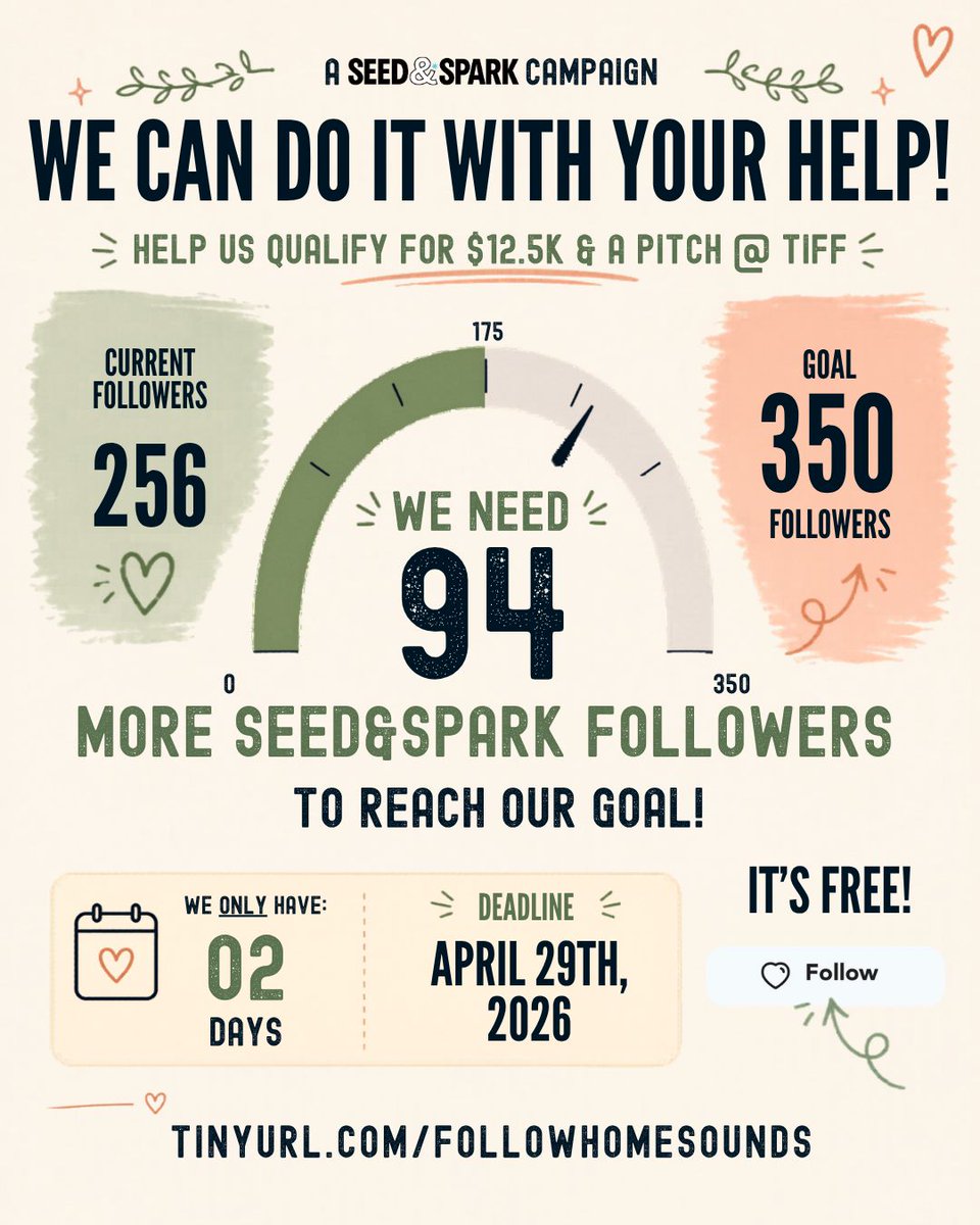 studiopebble's tweet photo. We only need 94 more followers before Wed April 29 9pm PT!

So please sign up at https://t.co/jetT2axnax. And SHARE this post with anyone willing to support an odd, Turkish film starring a world-class actress (@SebiyeBehtiyar) and/or who wants to help destigmatize depression. 🫶 https://t.co/icQxFIoG6z
