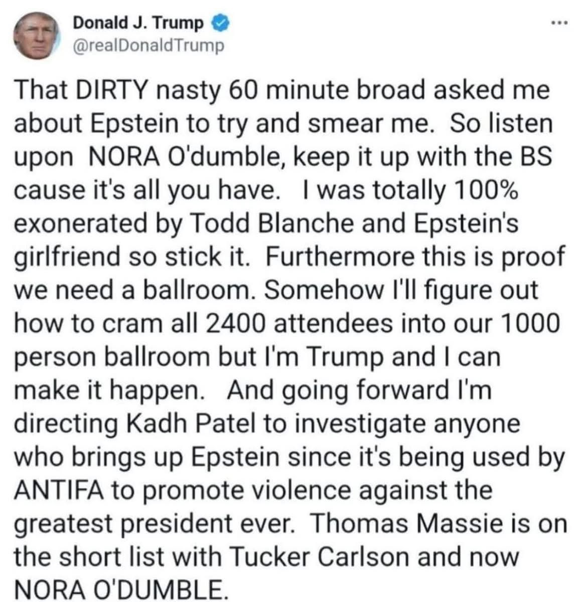 Why for Gods sakes is this deranged foulmouthed moron still president of the United States? #TrumpIsUnfit