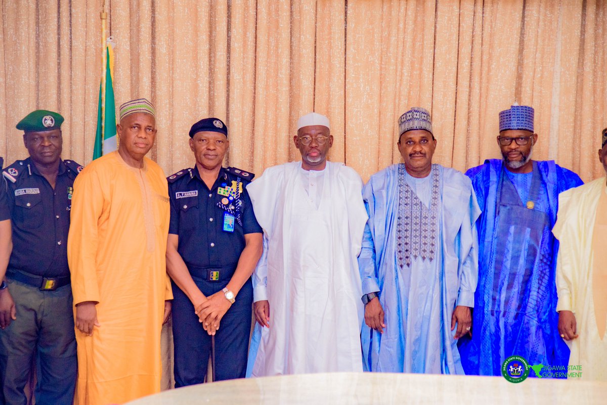 uanamadi's tweet photo. Earlier today, I received the new Commissioner of Police, CP Haruna Alaba Yahaya, at the Government House in Dutse.

Jigawa  State remains one of the most peaceful states in the country, by the grace of Allah. But keeping it that way takes effort, and it requires us to keep talking honestly about what is happening around us.

From our conversation, it became clear that a good number of the challenges we are dealing with especially among young people, have something to do with drug abuse. It’s not something we can push aside.

If we really want to reduce crime, then we have to face this issue head-on. It’s not only about enforcement. Enforcement alone won’t be enough. We have to involve communities, work with religious and traditional leaders, and make people aware of what is really at stake.

We will continue to work with agencies like the NDLEA to strengthen this effort. Sensitization matters, but so does responsibility. Violence, even when it starts from something small, should never be an option.

I also assured the Commissioner that the state government will stand with the police and other security agencies. Creating the right environment for them to do their work is part of our duty.

We have come this far by working together, and we will keep building on that step by step, with patience and consistency.