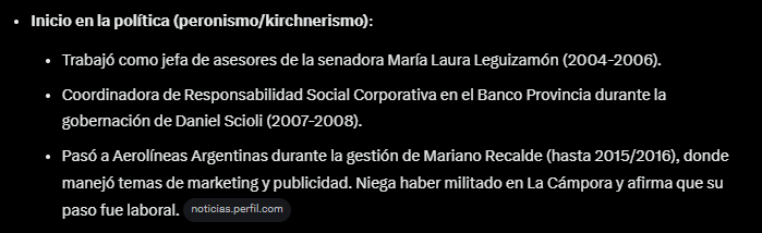 <a href="/PilarRamirezmpr/">Pilar Ramírez</a> Pilar Ramirez, 48 años.

Ñoqui toda su vida, y en sus inicios con el kirchnerismo.

Formaba parte de la Cámpora