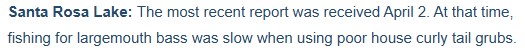USACE_ABQ's tweet image. Latest #NM Game &amp;amp; #Fish #fishing 🎣report for #SantaRosaLake: (bit.ly/1DlvUZm