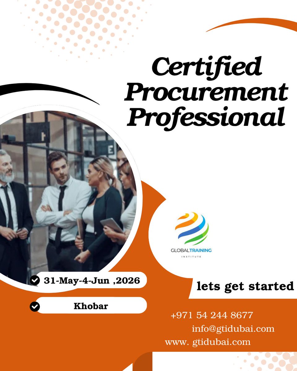 gtidubai's tweet image. 𝐂𝐞𝐫𝐭𝐢𝐟𝐢𝐞𝐝 𝐏𝐫𝐨𝐜𝐮𝐫𝐞𝐦𝐞𝐧𝐭 𝐏𝐫𝐨𝐟𝐞𝐬𝐬𝐢𝐨𝐧𝐚𝐥
....
gtidubai.com/course/certifi…
#Certified #Procurement #Professional #GTI_Dubai #Global_Training_Institute #GTIDubai