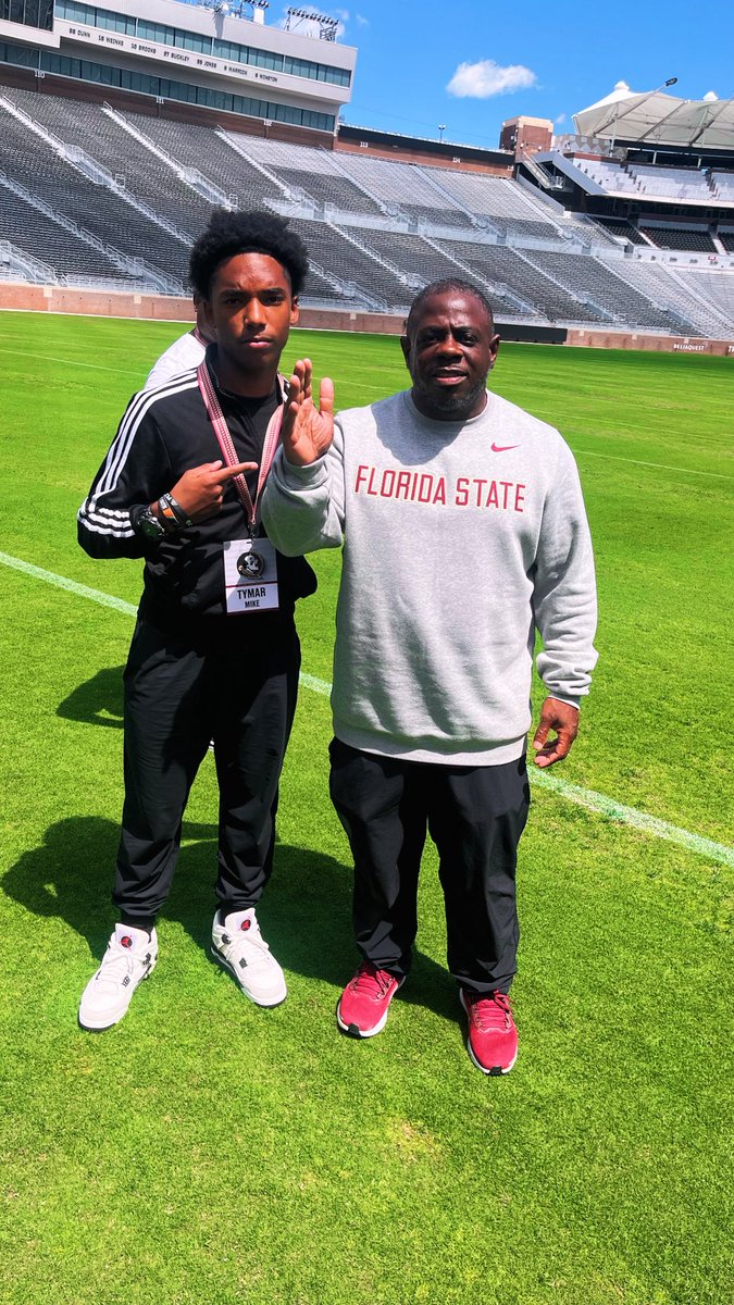 TymarMike's tweet photo. FSU DAY
C/O 2029 |WR| SLOT| CB

I had the opportunity to visit the FSU facility and meet the coaches. Truly grateful for the experience and even more excited for what’s ahead! Let’s Work💪🏽
#GrindSeason #NewOpportunity #NextLevel https://t.co/xoeEWoUxKI