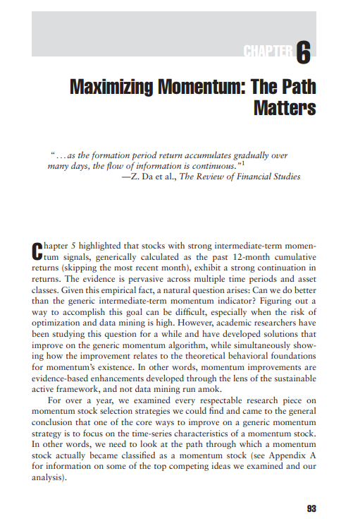 GoshawkTrades's tweet photo. Why the path of momentum matters when building a momentum strategy:

By Wesley R. Gray, Jack R. Vogel https://t.co/M6u1Odz8Yl
