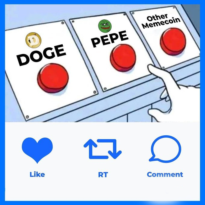 BSCGemsAlert's tweet image. $DOGE or $PEPE? Or another #Memecoin?