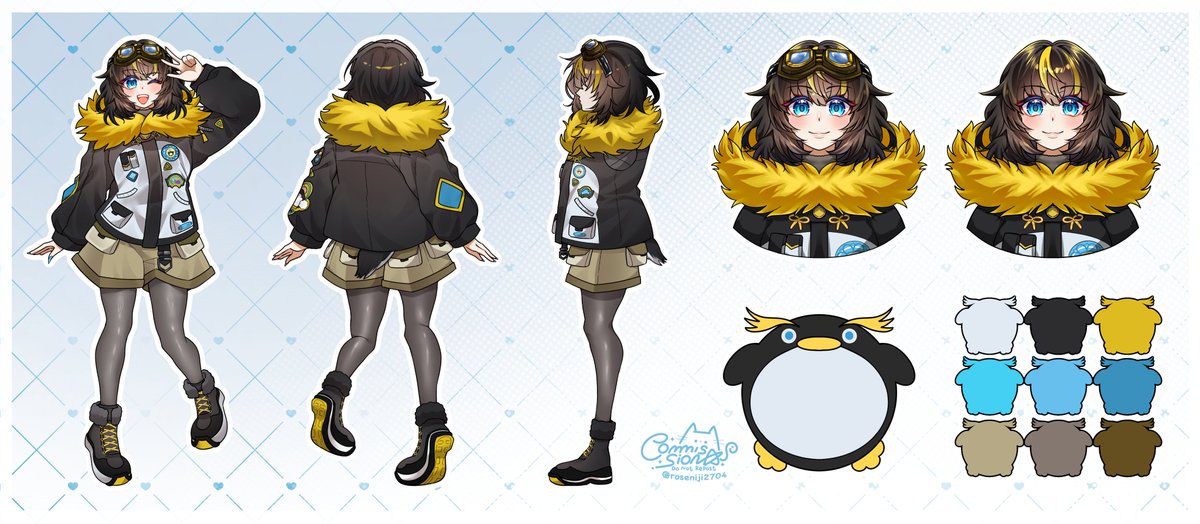 VeroniaVvinter's tweet photo. [Official Ref Sheet!!]

Hi I'm Roni :D I'm a macaroni penguin explorer! teehee

General: #ronilivve
Art: #ronissance
Clips: #roniTVV
Memes: #brrrainrot
Nsfw: #vvinterbate

Ref sheet: @/RoseNiji2704
Vtuber model: @/jiangbingrenbe1 https://t.co/faIYQ4rcgN