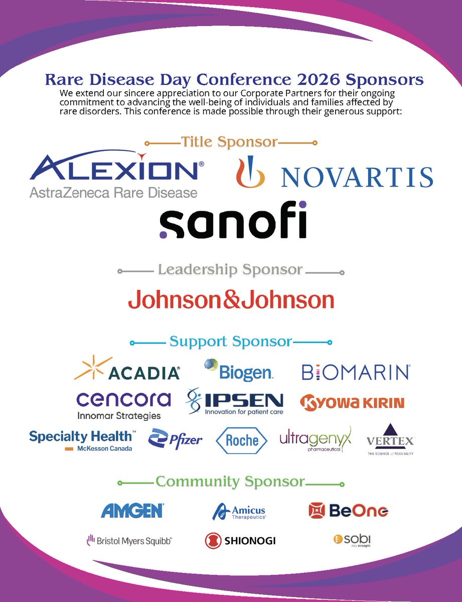 raredisorders's tweet photo. Final agenda for Rare Disease Day 2026 is now live!

Join us April 29–30 at the Hyatt Regency Toronto for two days of collaboration on Canada’s Rare Disease Strategy, access, evidence, and health system readiness.

View agenda: https://t.co/OUNTmIgSbf https://t.co/Ai3k6KJ4Nz