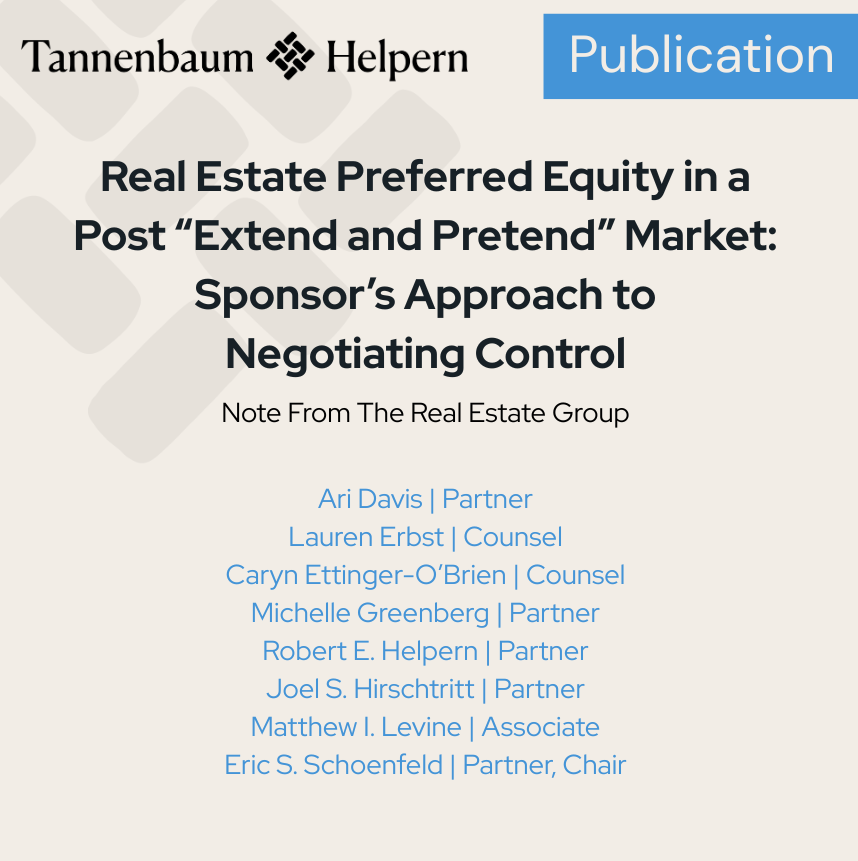 THSHLAW's tweet photo. Refi pressure is rising &amp; developers are turning to preferred equity to fill the gap. But it’s not passive capital. Expect investor control rights, tighter oversight, and real implications for upside. Smart structuring = protecting control + flexibility. https://t.co/WbHANo0nQt https://t.co/SNWkN9lEby