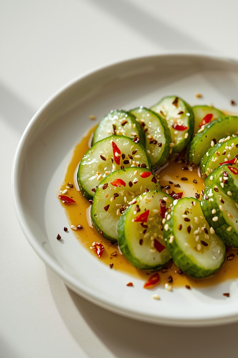 Culinari31's tweet image. 5-min recipe 🥒 Ingredients: cucumber, vinegar, garlic 👉 culinarirecipes.com #Easy